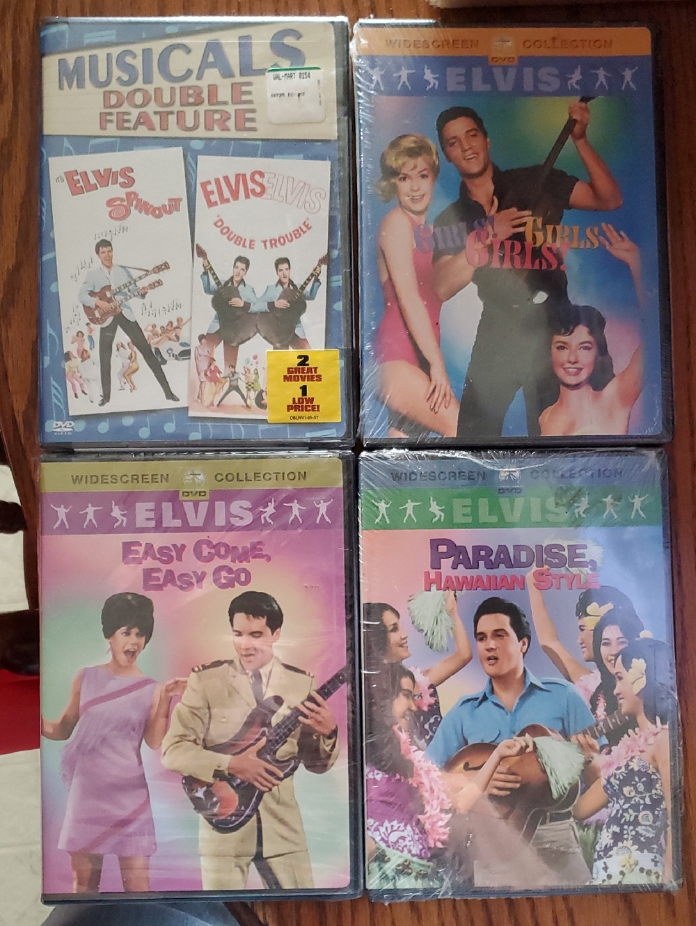Elvis Presley 4 Sealed DVD Set - Musicals Collection, New In Plastic, Unopened